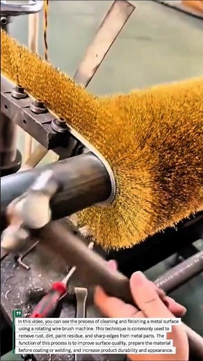 Metal Surface Cleaning Process | Wire Brush Finishing Technique.