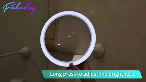 Fabuday Flexible Gooseneck 30x Magnifying Mirror with Lights - Rechargeable Lighted Makeup Mirror with Magnification & 3 Color Lighting, LED Magnified Suction Mirrors for Wall, Travel Light Up Mirror