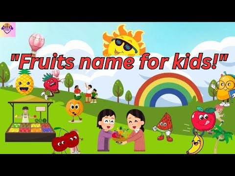 Fruit Names for Kids with Music | Learn Fruits in English | Mini Stars Academy