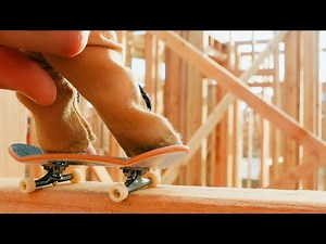 Finger Skateboard | Tricks | Tech Deck | Flick Trix | Fingerboarding Tricks at Construction | Nikes