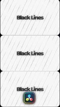 How to Create a Black Wavy Lines Background in DaVinci Resolve