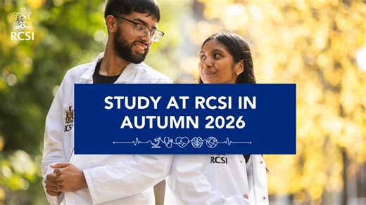 RCSI students enjoy the best possible learning experience. Our programmes are exciting, innovative and future-focused. During your education journey, we work with you to ensure that you achieve your full academic potential. Applications are now open to study Advanced Therapeutic Technologies, Dentistry, Medicine, Pharmacy and Physiotherapy at RCSI in autumn 2026. Visit our website to learn more! | RCSI Student Life