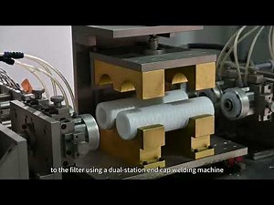 How are pleated filter elements produced?