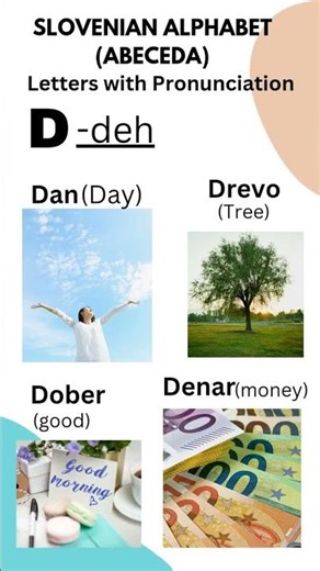 Slovene Alphabet for Beginners | Letter D + Pronunciation #languagetips #abeceda #nursingstudent