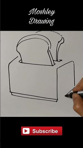 Drawing a Bread Toaster #shorts