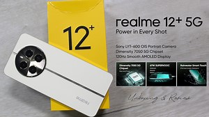 The Realme 12 5G is a mid-range device. Realme 12 5G has a Powerful 50MP Portrait Camera with a Sony OIS Triple Rear Camera Setup and a 16MP Front Selfie Camera. Check out everything that comes with the all-new #Realme12 5G. | Hamariweb.com