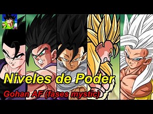 Gohan AF Power Levels with Dragon Ball AF Mystic Phases.