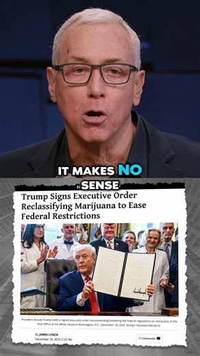 Dr. Drew Pinsky on Instagram: "Trump just signed an executive order to reclassify ma**juana from Schedule I to Schedule III. Dr. Drew Pinsky, an addiction specialist for 40 years, responds to the surprising changes. #DrDrew #Trump #marijuana #cannabis #Health #MAHA #Politics #News #FYP #ForYouPage #Doctors"