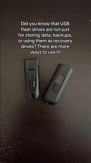 More ways to use USB flash drives!