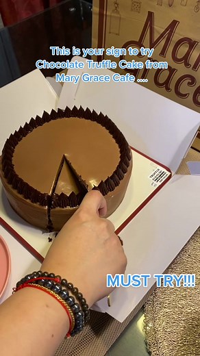 Decadent Chocolate Truffle Cake at Mary Grace Cafe