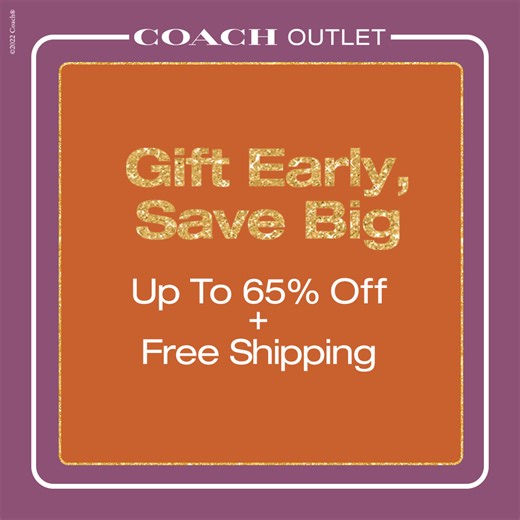It's never to early to start with great deals (plus free shipping!) at Coach Outlet. | Coach