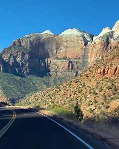 Zion Canyon. #zionnationalpark #justdriveamerica #usaroadtrip #scenicdrive | Just Drive America