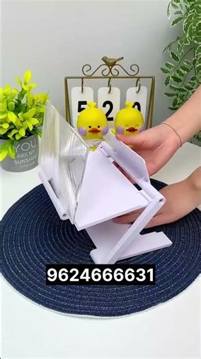 Portable Mobile Screen Magnifier Stand – Foldable Phone Holder with Clear 5D Optical Lens