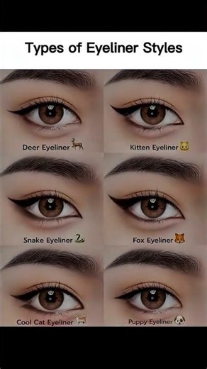 Types of Eyeliner Style 😍 #makeup #eyeliner #shorts #shortsfeed #trending #viral #youtubeshorts #yt