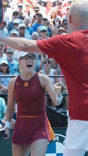 Pickleball Channel on Instagram: "Agassi/Waters pickleball is unmatched! What a historic moment to see Andre Agassi play his first pickleball tournament ever alongside Anna Leigh Waters, #1 pickleball player in the world, at the US Open Pickleball Championships in Naples, FL. Watch match #2 on Pickleball Channel on demand today! #pickleball"
