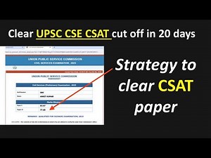 How I cleared toughest UPSC CSAT paper with ease .