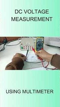 DC VOLTAGE MEASUREMENT USING DMM, #electroniclab,#experiment,#electronic, #laboratory, #short