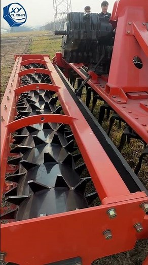 Power Harrow in Action From Spin to Soil #grainbinsilostiffenerproductionline #farming #agriculture