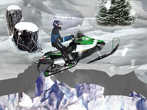 Walkthrough Arctic Snowmobile Game . BrightestGames.com