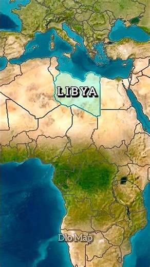 Libya Map with Districts