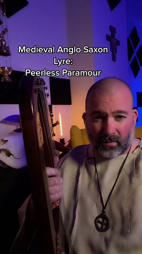 Medieval Anglo Saxon Lyre: Peerless Paramour by Terry Bell of Longhouse Lyres