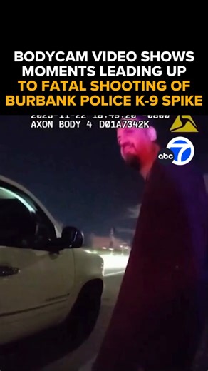 Burbank Police release body camera video showing the moments before a beloved K-9 was killed after a pursuit ensued. The suspect was later killed in a shootout with police. ABC7’s Liz Nagy has the footage of the deadly confrontation between police and the suspect, who they say was a documented gang member – tonight at 11 p.m. on ABC7 https://abc7.la/451Ceex | ABC7