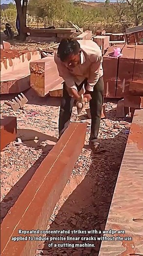 Natural Stone Expert: Exploiting Natural Crack Lines on Red Andesite Beams
