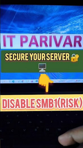 ⚠️Your Server is Not Safe Until SMB1 is Disabled! #SMB1 #serversecurity #techshorts #itparivar