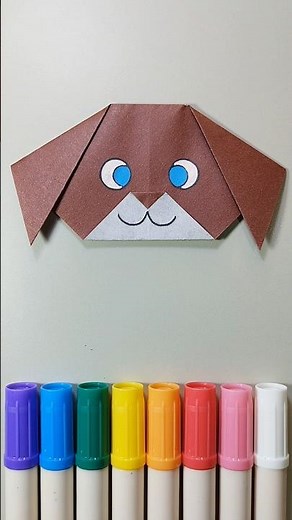 Como Fazer Cachorrinho Super Fácil de Origami [How to Make Super Easy Origami Puppy]