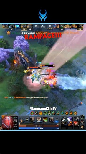 Legendary Slaughter 🏅👹 Legion Commander Rampage #dota2