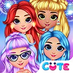 Rainbow Girls NYE Fashion - CuteDressUp.com