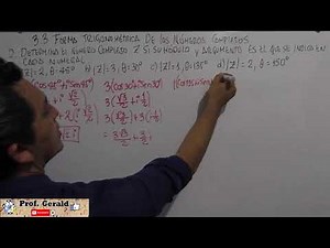 3.3 TRIGONOMETRIC FORM OF COMPLEX NUMBERS PART II 1ST YEAR