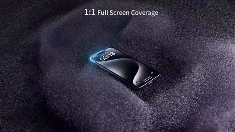 TOCOL for iPhone 15 Pro Max Screen Protector 9H Hardness Military Grade Shatterproof HD Tempered Glass for Full Coverage Easy Installation 2 Pack