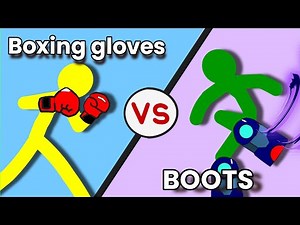 Supreme Duelist Stickman Animation: Boots vs Boxing gloves