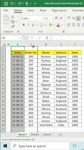 Add Rows & Columns Instantly in Excel | Fast Excel Tips for Beginners