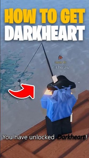 How To Get DARKHEART ROD In Roblox Fisch!