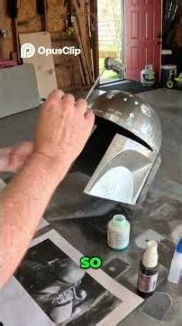 DIY Boba Fett Helmet Assembly Watch This Blue Liquid Magic!