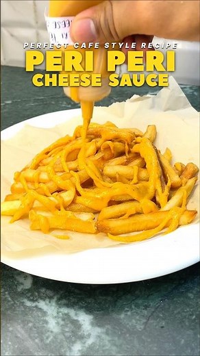 🌶️😍 Cafe style peri peri cheese sauce recipe 😍 #cheese #periperi #sauce #homemade #ytshorts