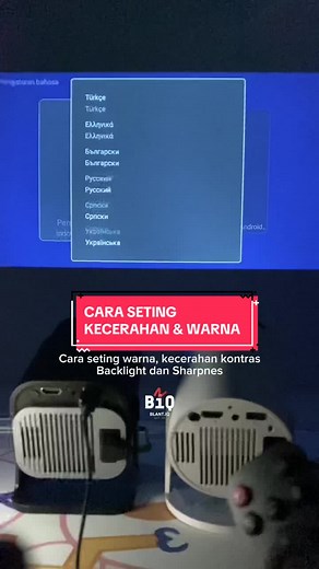 Cara Seting Kecerahan dan Warna Proyektor Smoon