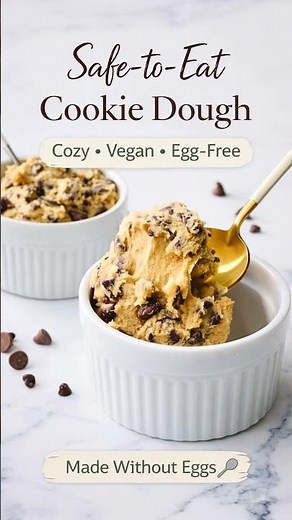 Edible Cookie Dough (No Eggs!) | Safe, Vegan & No-Bake Recipe