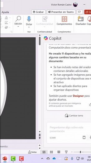 ¡De Documento a PowerPoint en un Clic con Copilot! ⚡ #Copilot #powerpoint