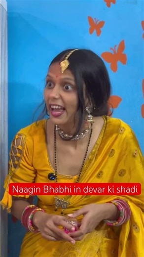 Naagin Bhabhi in devar ki shadi🤣😂#shorts #kajalroshani #funny