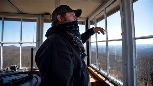 Perched high on towers, observers are on the lookout for wildfires in New Jersey