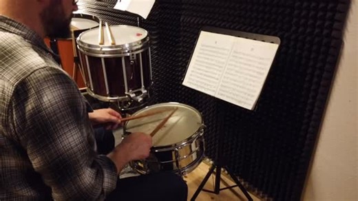 14 reactions | Waiting for the tracks to bounce, so I’m back on the snare: basics, basics, basics.” Mitchell Peters Intermediate Snare Studies No24… #snare #snarepractice #drumstudio #recordingworkflow #percussionist #rudiments #drumtraining #practiceroom #snaredrum #snaredrums | Sven Pollkötter | Facebook