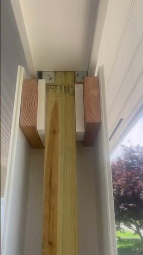 PVC wrap columns on front porch for client #azek #woodworkingplans #diywoodworking #column #deck
