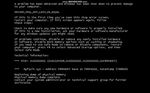 Windows XP黑屏死机界面