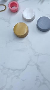 Clay tip: making Metallic Marble Studs Here’s a tip from Clay Ambassador Kerry, from @kayjay.clay on clay marble designs: “The Cernit Metallic Effect clays are so pretty - with the gold, silver and wh | Clay Repository