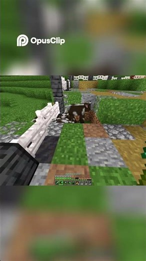 Minecraft Cows Trapped! Can They Escape The Hole #minecraft #minecraftshorts #gaming
