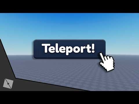How To Make A WORKING TELEPORT PANEL In Roblox Studio