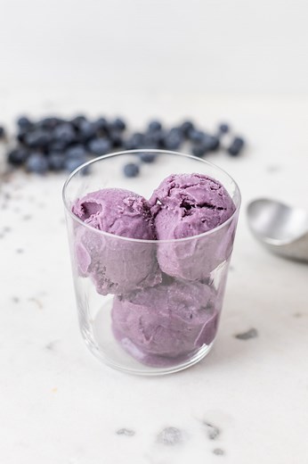Blueberry Lavender Ice Cream